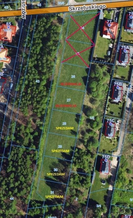 Sprzedam działki budowlane STRADOM ZACISZE