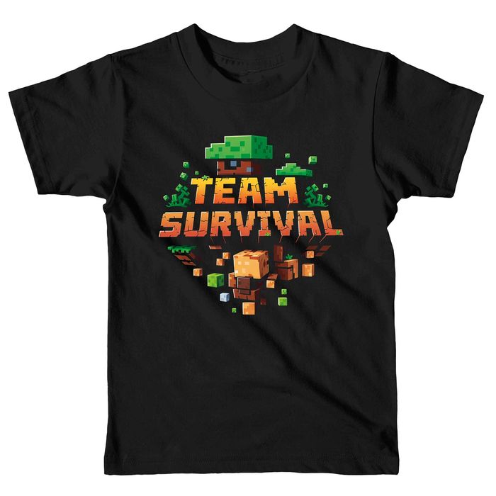 koszulka w stylu gry minecraft, koszulka gracza styl gra minecraft