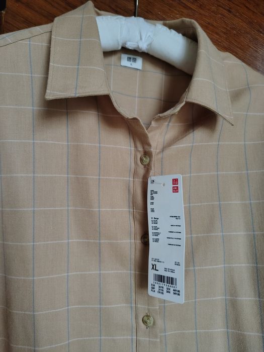 Рубашка фланель Uniqlo новаяя