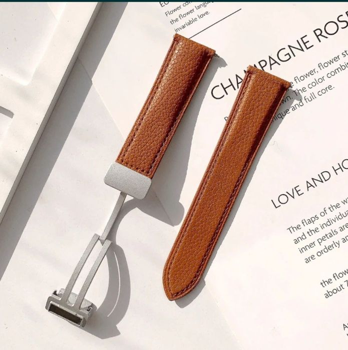 Bracelete Pele 22mm Fecho Magnético