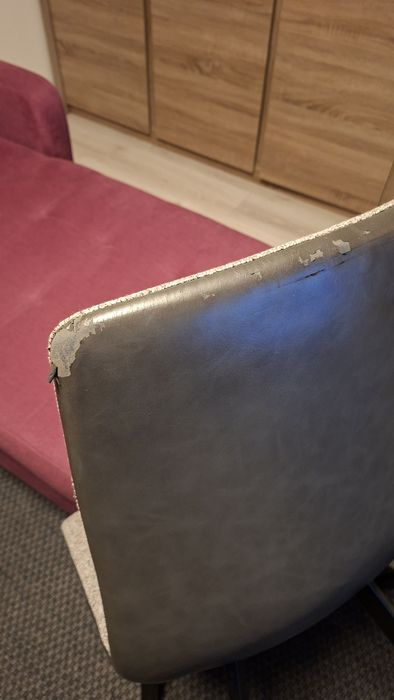 Krzesło tapicerowane szare 50 zl/6szt