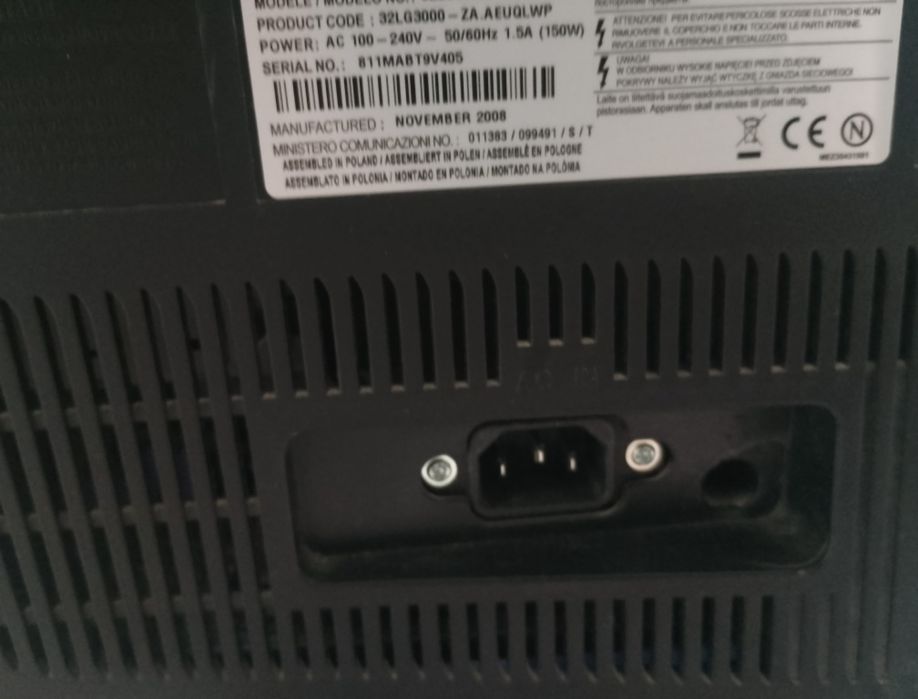 TV LG 32LG3000 Stan nie sprawny technicznie