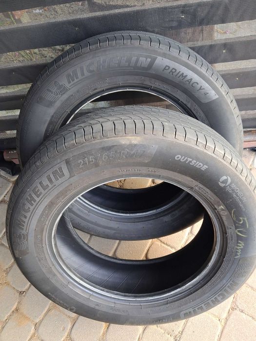 Zestaw 4 opon R17 215/65 99V - Michelin + Hankook