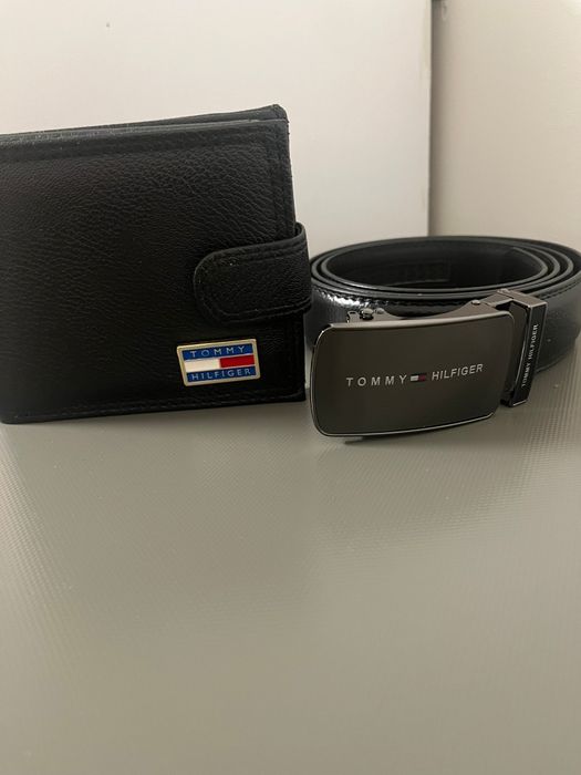 Zestaw Pasek + Portfel Męski Tommy Hifliger