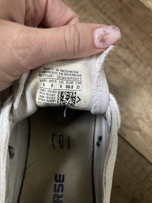 Converse białe 36,5