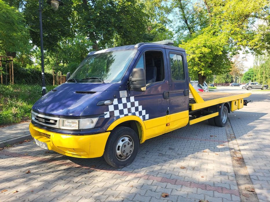 Iveco Daily 50c17  Iveco Daily 50c17 płyta hydrauliczna Pomoc Drogowa Holownik Laweta
