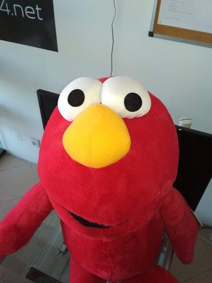 Peluche Rua Sésamo Elmo 100cm