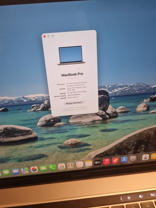 Macbook Pro Space Gray i9 32gb Radeon 5300M 4gb