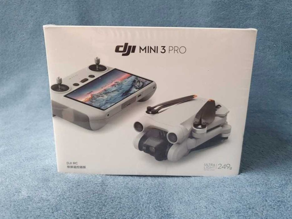 Nowy Dron DJI Mini 3 Pro 4K HDR Kontroler RC z Ekranem