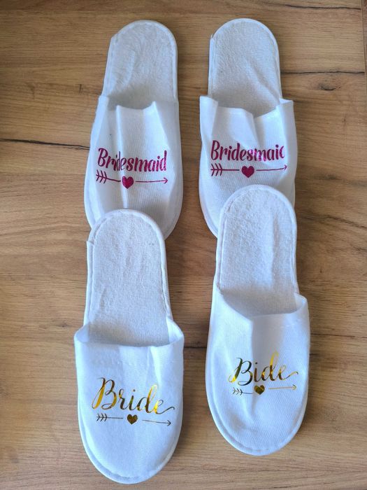 Kapcie ślubne dla Panny Młodej oraz Świadkowej