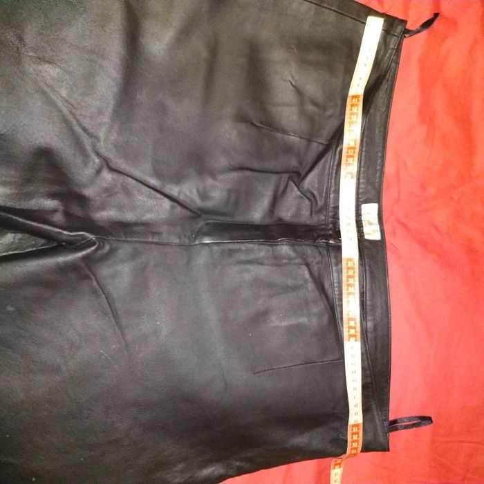 Кожаные штаны женские большого размера, натуральная кожа р-р 24