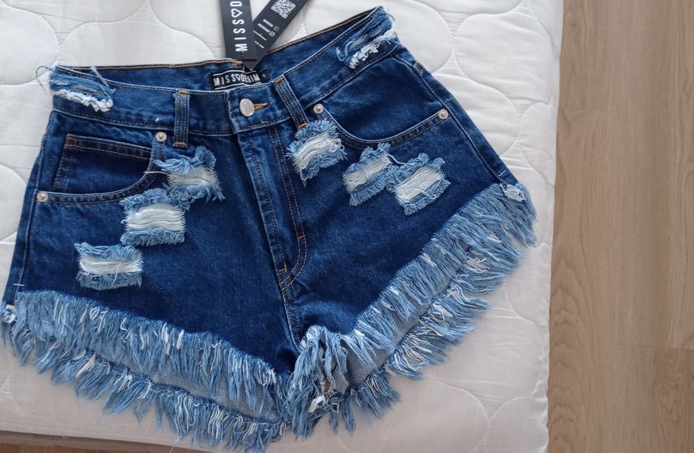 Spodenki szorty Missdenim Minimal Navy Shorts