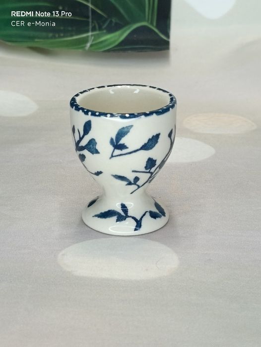 Kieliszek do jajek na nóżce ceramika Bolesławiec