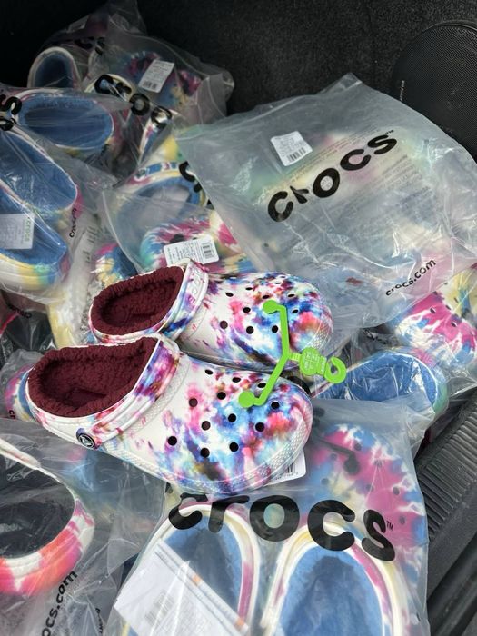 Утепленные Crocs Classic Lined Tye Dye Clog