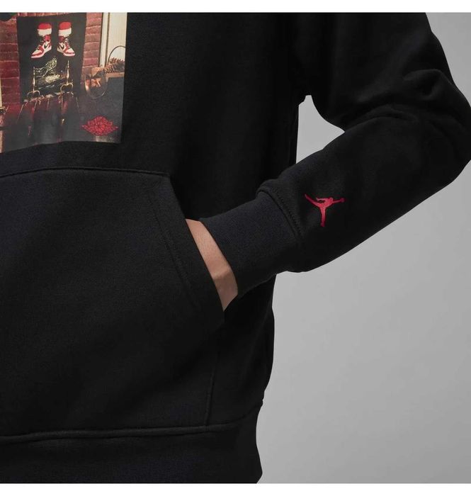 чоловіча кофта Jordan Jm Chimney Flc Po Black (HQ5654-010) M,L