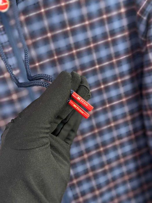 Синяя рубашка овершот Kiton рубашка в клетку Китон сорочка куртка p049