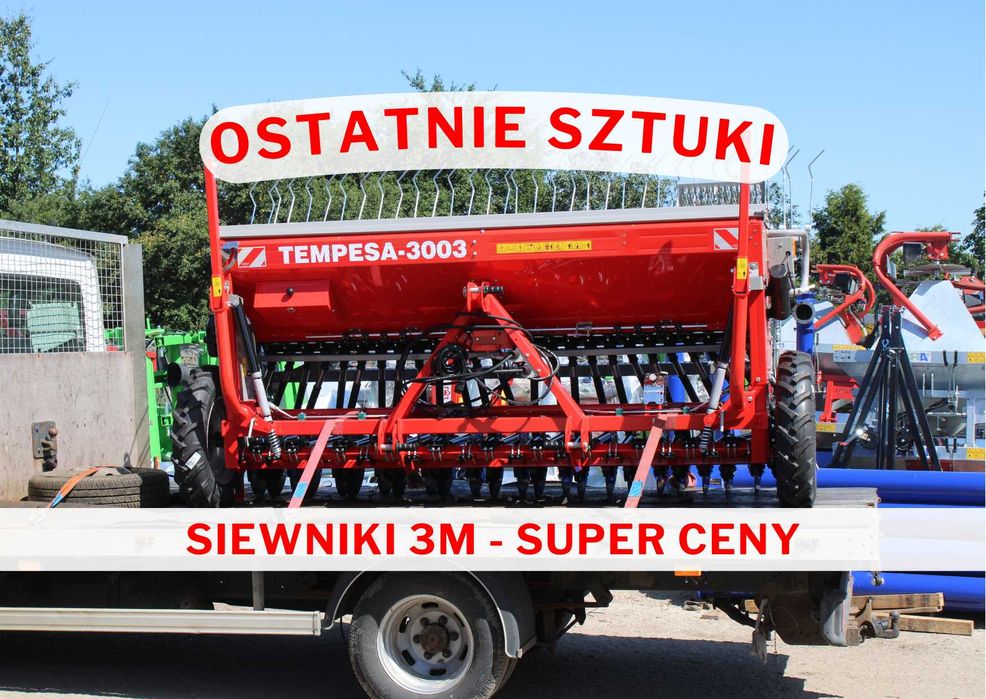 CENA DO ZAPŁATY Siewnik zbożowy 3m Grano system / Agromasz Siewnik do zboża REDLICE STOPKOWE