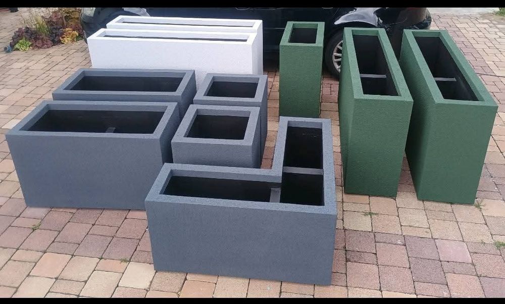 Lekkie Termo donice na wymiar. Doniczki na kwiaty rośliny. Warzywniak