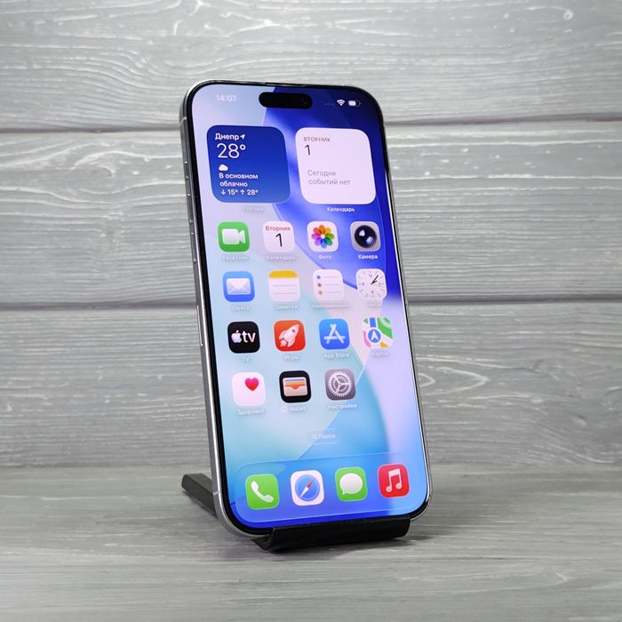iPhone 16 Pro Max 256GB White Titanium | Відмінний стан | Батарея 95%