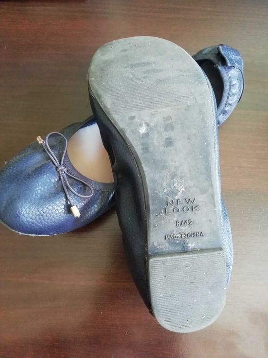 New Look Buty baleriny baletki ciemny granat 41/7
