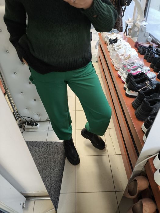 By o La La piękny zielone spodnie rozm S m