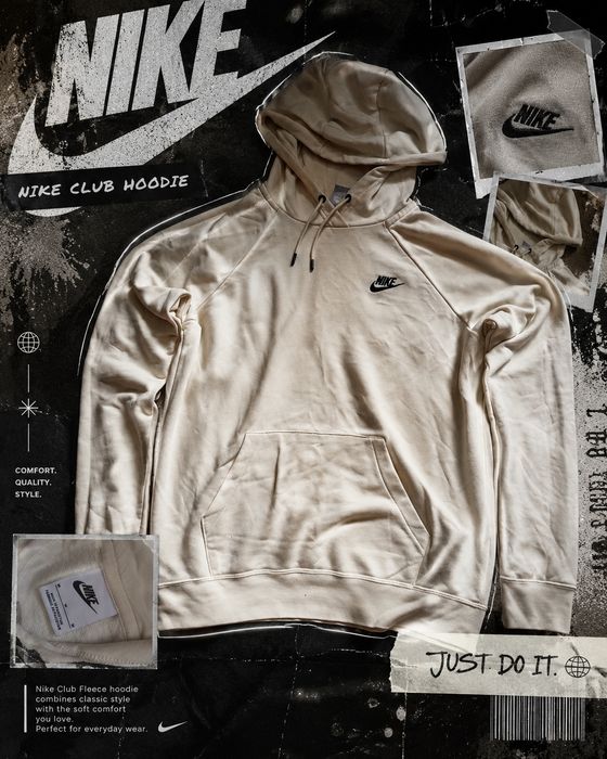 Оригинальное белое худи nike найк
