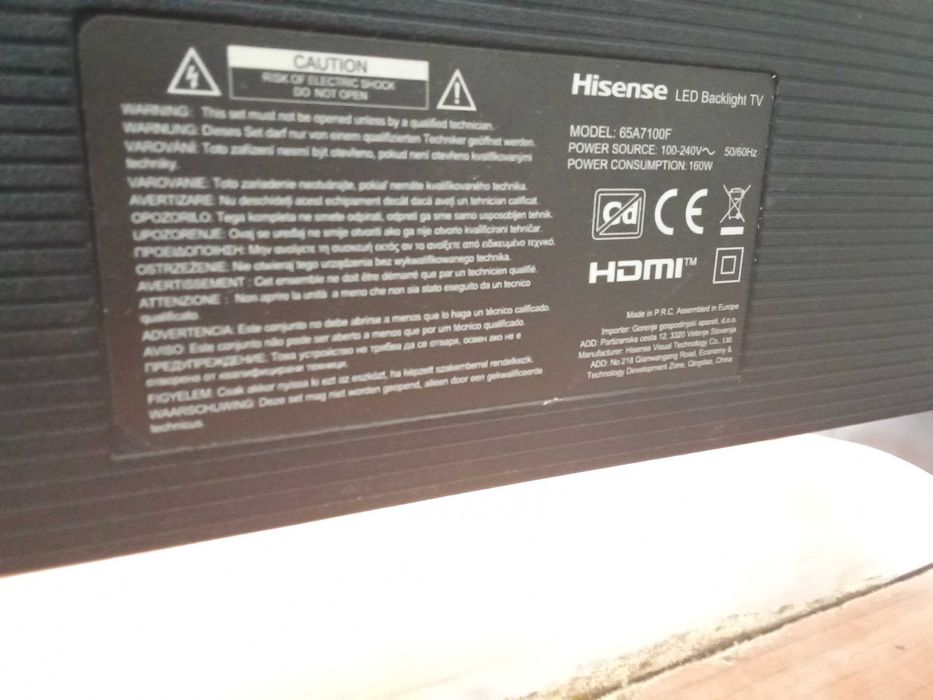 Hisense 65 polegadas UHD, 4K, Internet, modelo 65A7100F