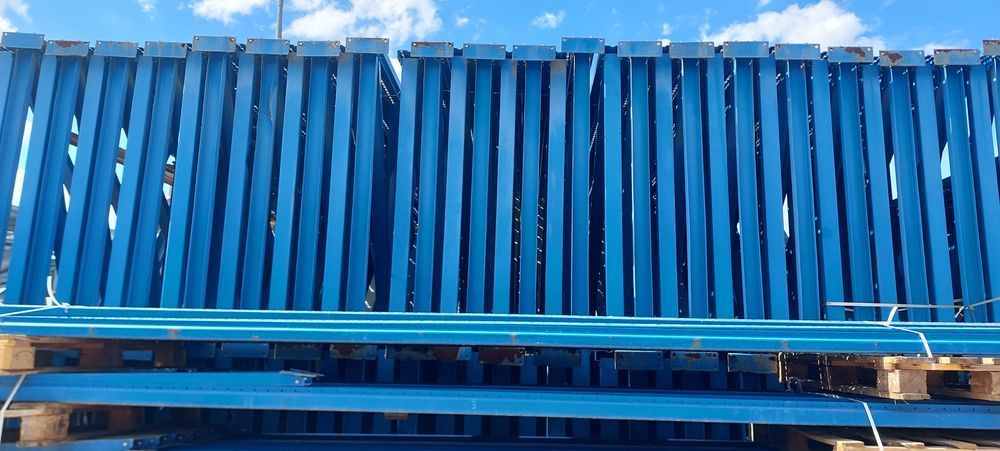 UŻYWANE RAMY REGAŁOWE paletowe NEDCON – 910x120x14 cm niebieski