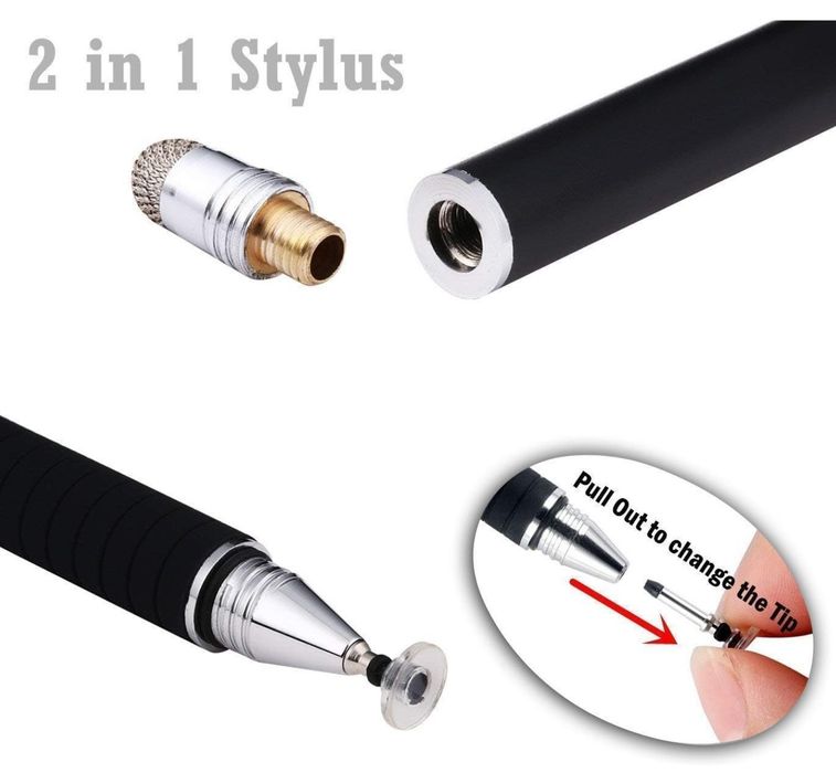 MEKO Stylus Precision Series 2w1 – Zestaw 2 rysików do ekranów dotykow