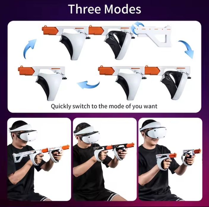 Gunstock Magnética DEVASO para PSVR2 – Suporte VR Rifle / FPS