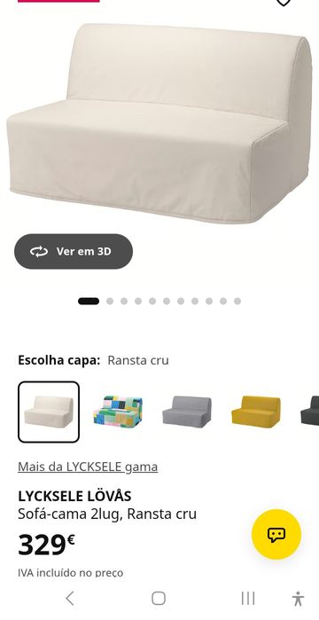 Sofa cama Ikea 2 lugares