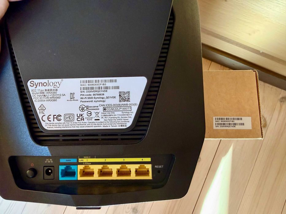 Wi-Fi Mesh комплект Synology RT6600ax + 2x WRX560