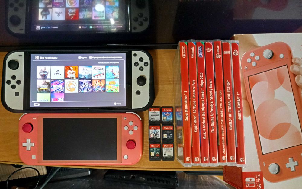 Nintendo Switch Oled Neon(Обмен Приставки/Игр-Mario/Minecraft/Witcher)