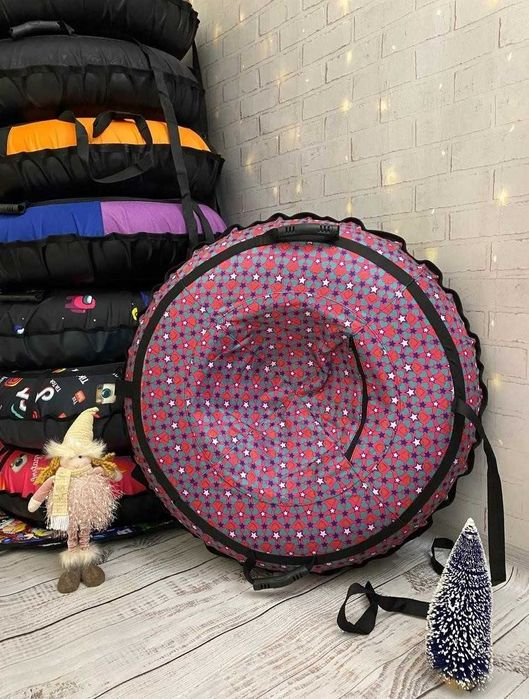 Надійний тюбінг тюбинг надувний санки зимовий плюшка таблетка ватрушка