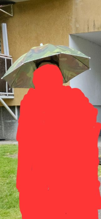 Małe parasolki do noszenia na głowie