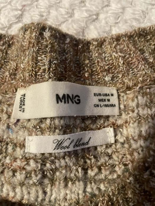 Wełniany kardigan mango m.