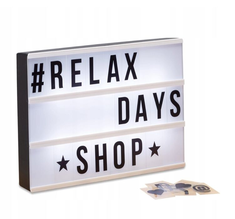 Tablica LED Relaxdays