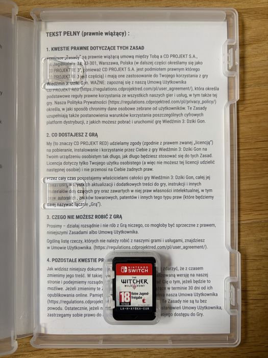 Wiedźmin 3 Nintendo Switch