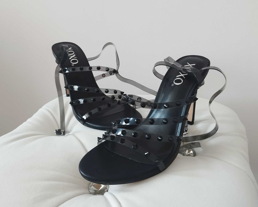 Літні босоніжки з ремінцями ( чорні)