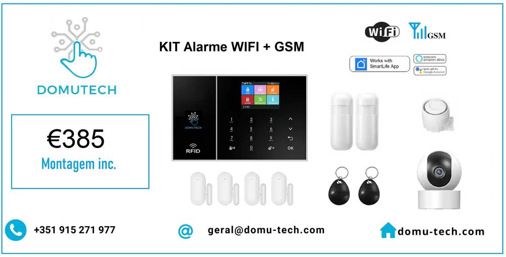 Kit Alarme wi-fi + GSM 4G