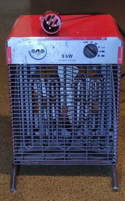 Тепловентилятор ФОРТЕ 9 кв. 3 -х фазний.