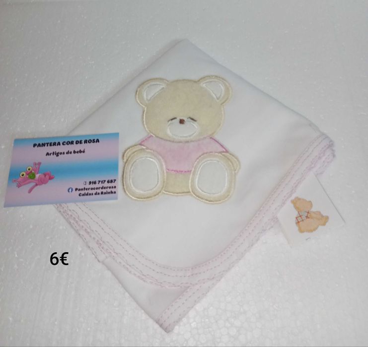 Conjunto de bébé rosa, tema ursinho