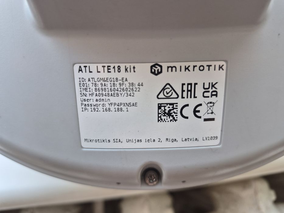 Точка доступу MikroTik ATL LTE 18