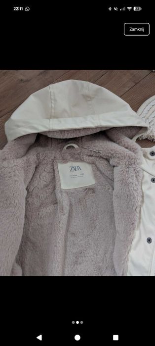 Kurtka gumowana Zara 98