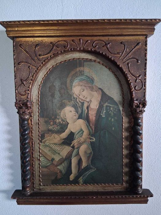 Quadro da Virgem Maria e do Menino Jesus