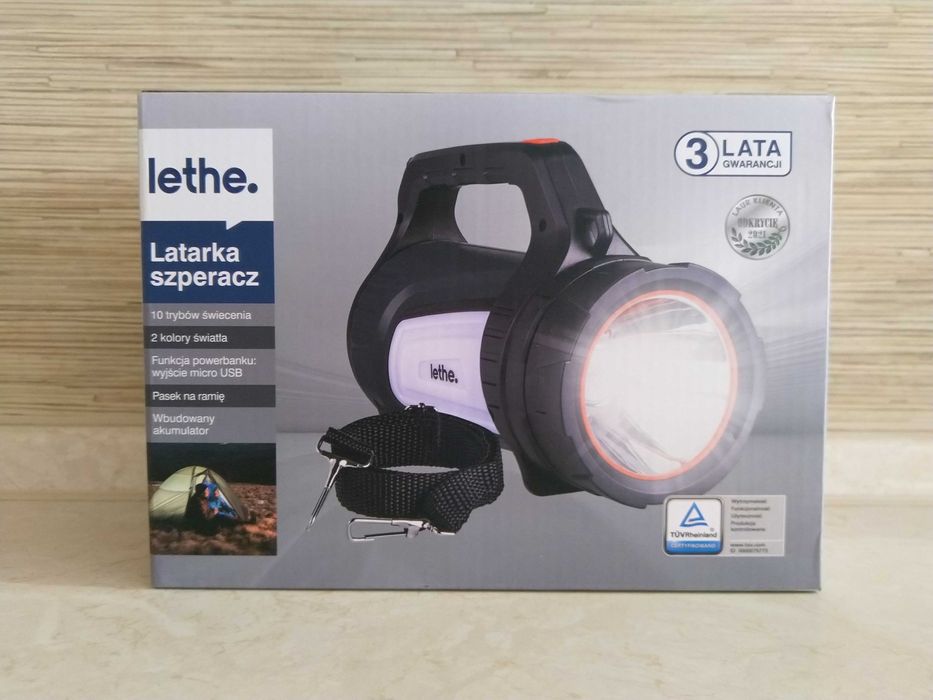 OKAZJA Latarka akumulatorowa szperacz Usb pasek powerbank Wysyłam