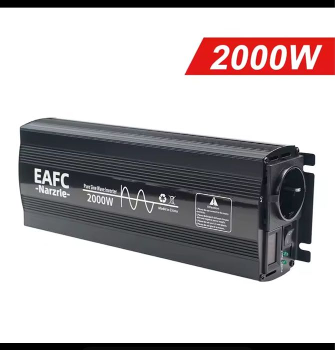 Инвертор EAFC 2000/3000вт. Чистый синус 12/220 Потужний інвертор
