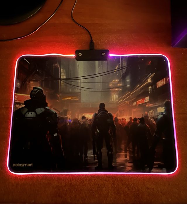 rgb коврик для мишки
