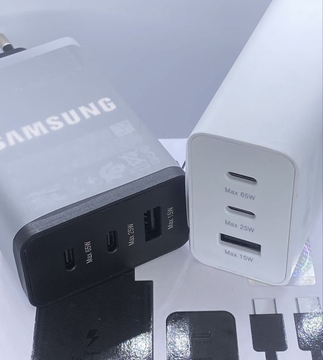 Комплект зарядки Samsung 65W Блок + Кабель Туре-С to Type-С 5А