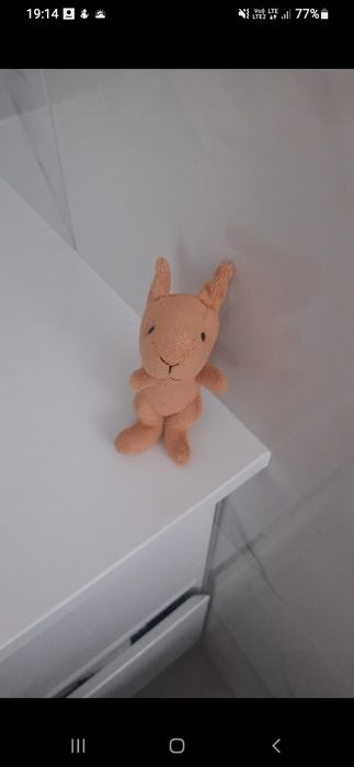 Jasno brązowy miś misiek pluszak maskotka zabawka kangur kangurek